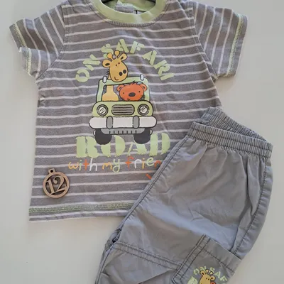 Ensembles short safari taille 12mois 